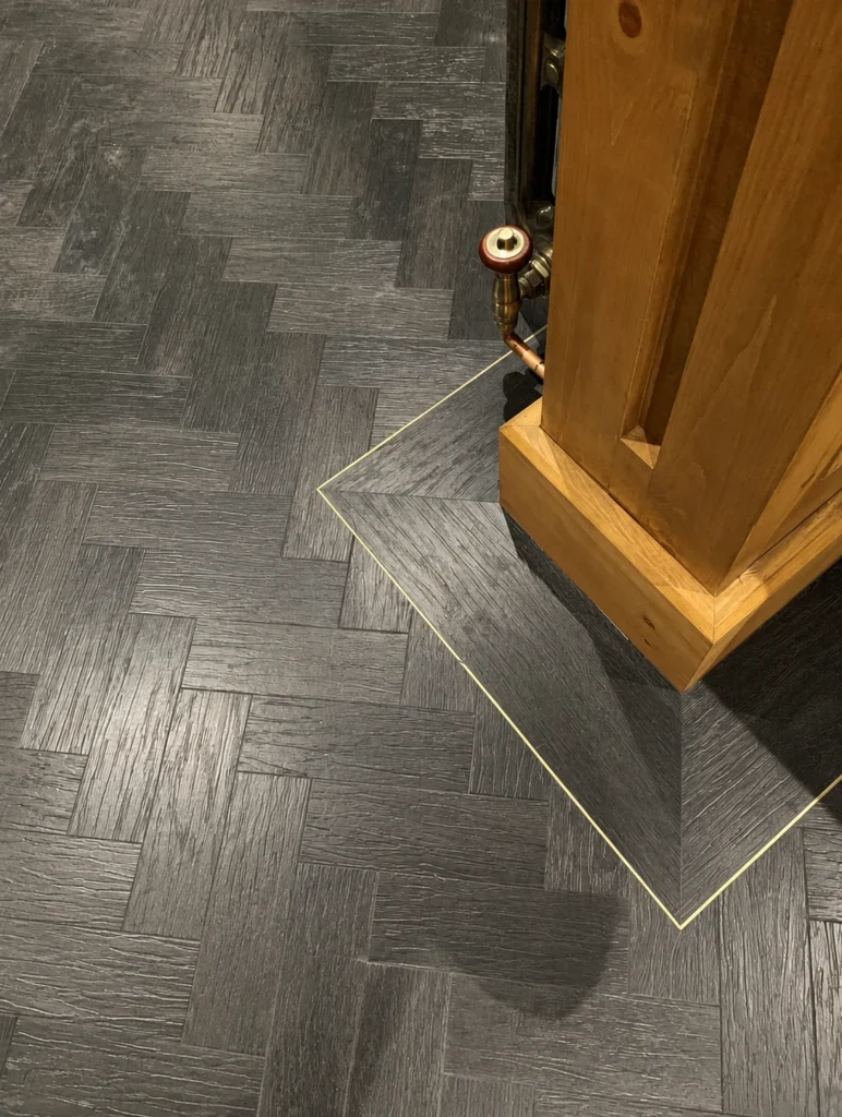 Herringbone Luxury Vinyl Tile (LVT) Flooring in Essex & London by The Wright Flooring Ltd